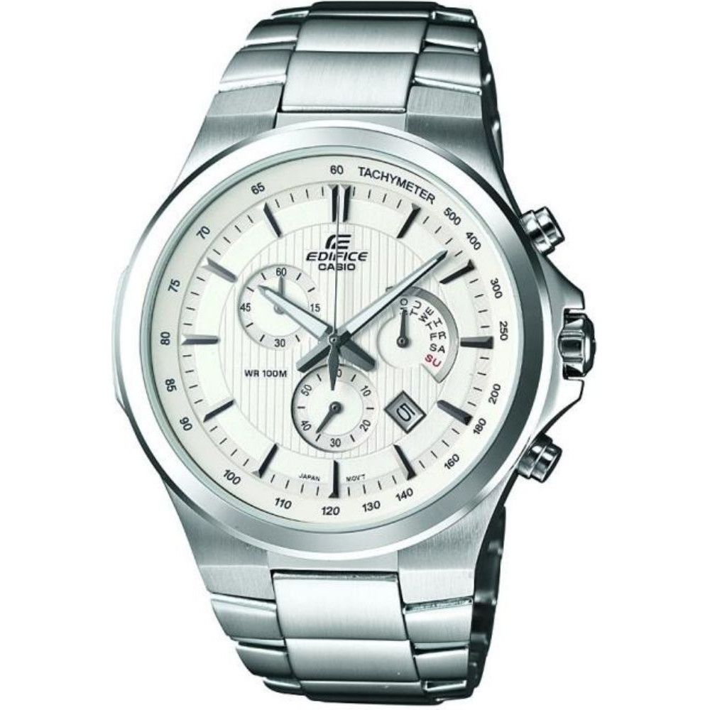 casio edifice white face